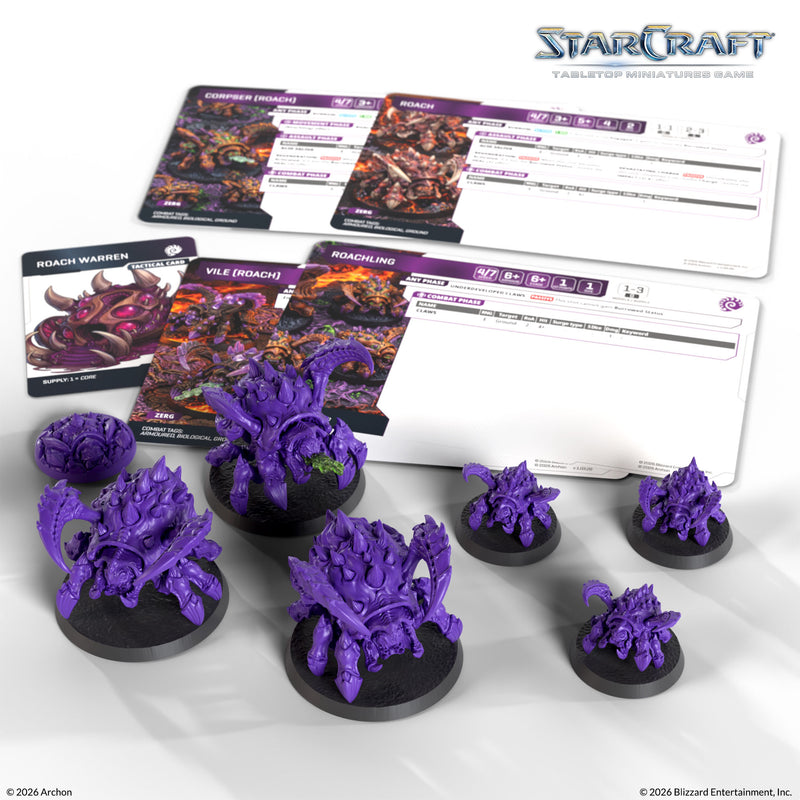 Starcraft Zerg Roach / Corpser / Vile Roach