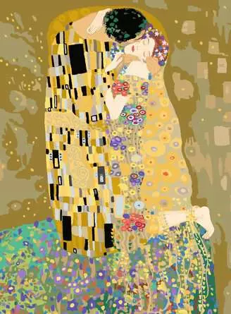 CreART Canvas Art - Klimt's "The Kiss"