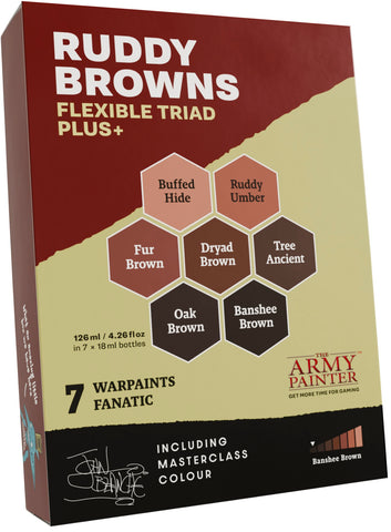 Army Painter Warpaints Fanatic Flexible Triad Plus+ Ruddy Browns