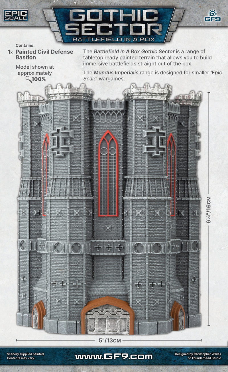 Battlefield in a Box Mundus Imperialis Civil Defense Bastion