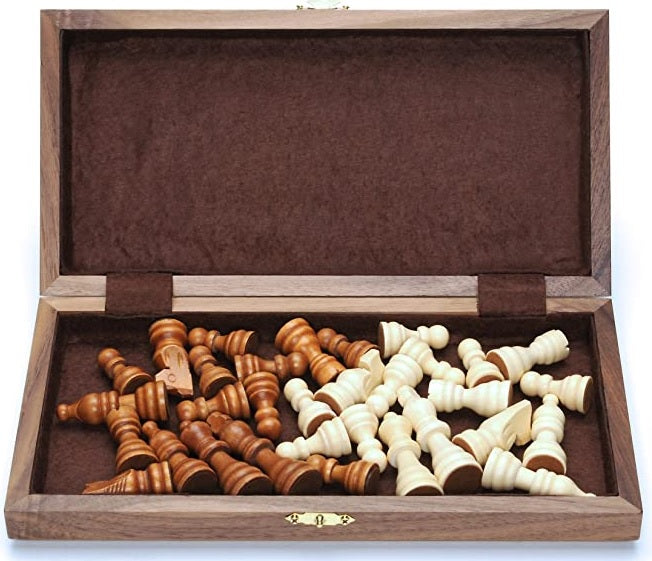 Chess Set - 11.5" Folding Walnut