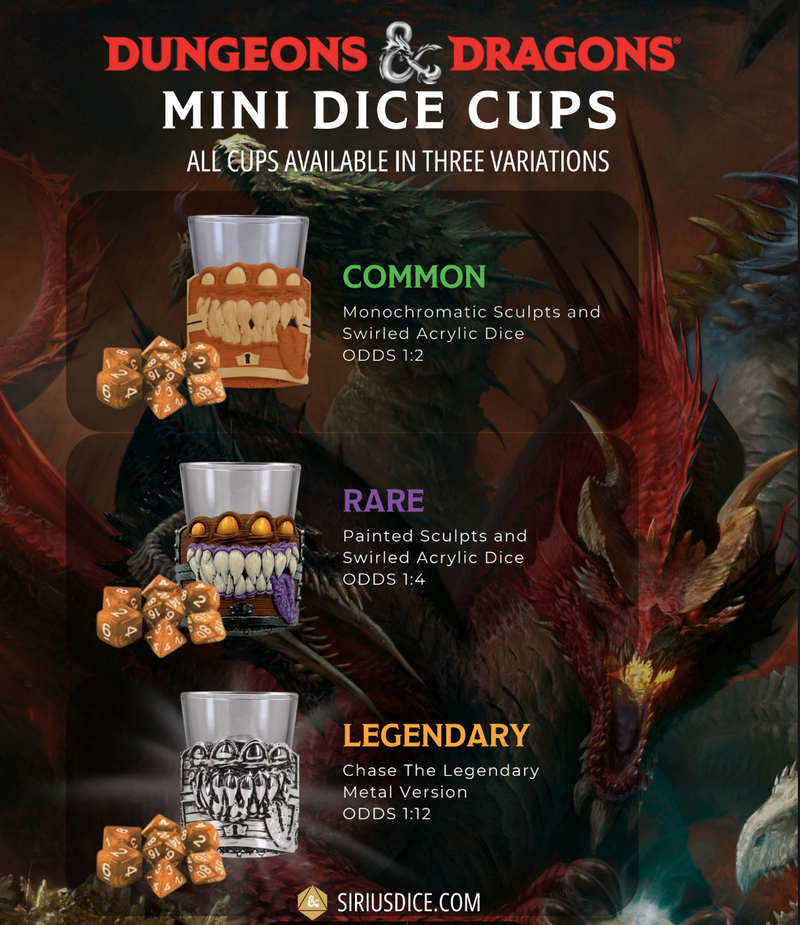 Dungeons and Dragons Mini Dice Cups