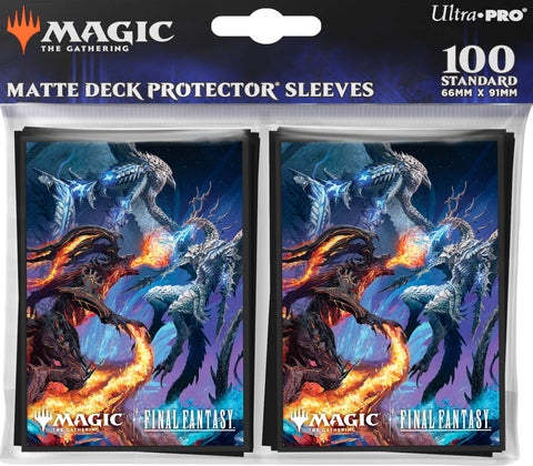 Ultra Pro Sleeves: MTG Final Fantasy - Bahamut & Ifrit 100ct