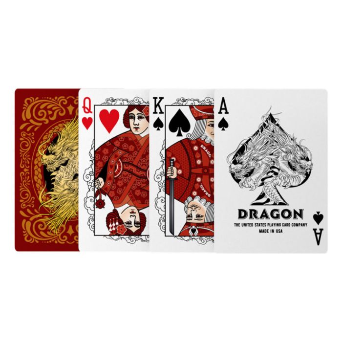 Playing Cards Bicycle Red Dragon