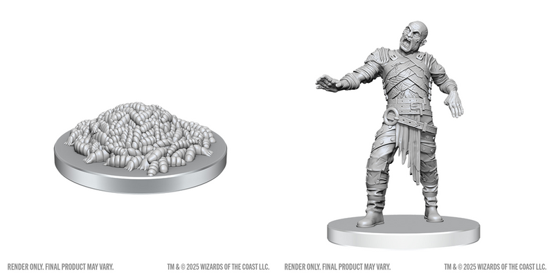 Wizkids Minis D&D 90855 Swarm Of Rot Grubs & Rot Grub Victim