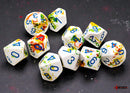 Chessex  10d10 Brush Breezy/Blue