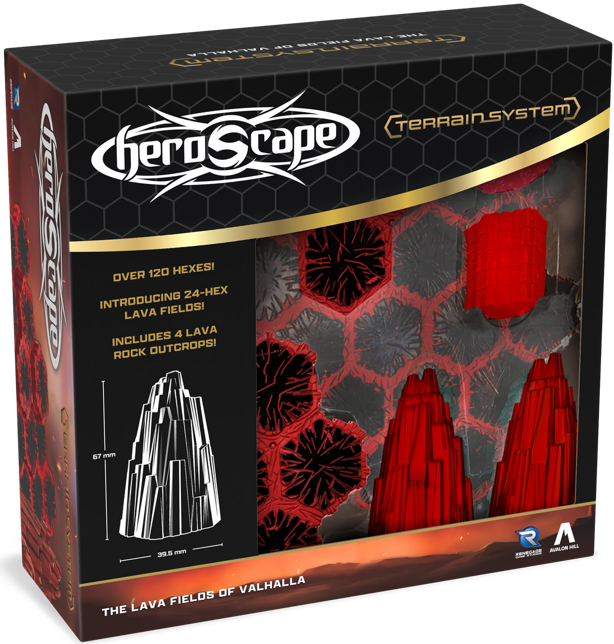 Heroscape The Lava Fields Of Valhalla Terrain Expansion