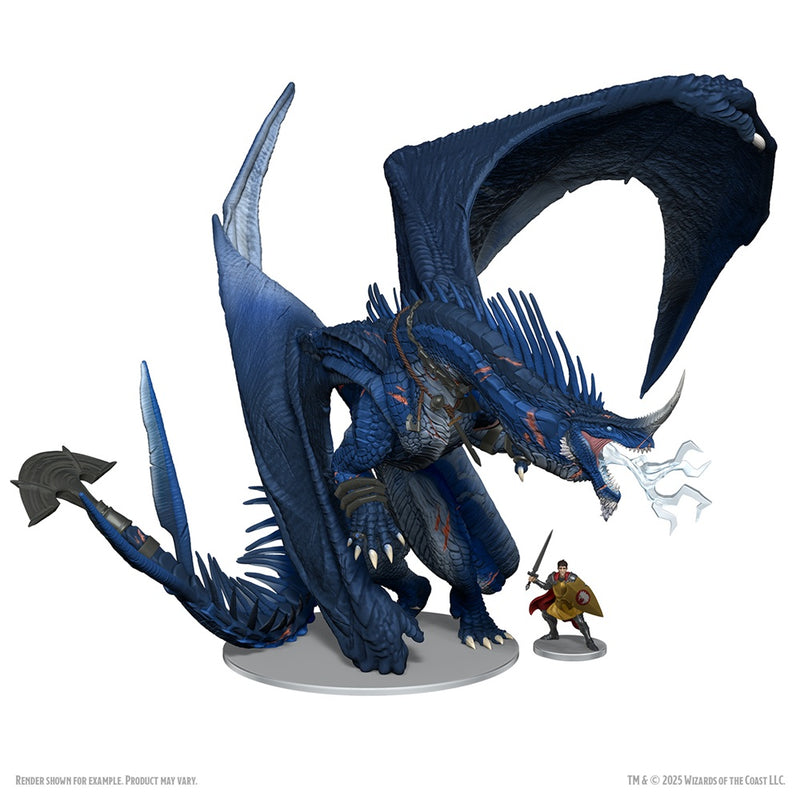 D&D Minis Icons of the Realms Anthradusk, Ancient Blue Dragon