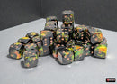 Chessex 36d6 Brush Deep Forest/Gold