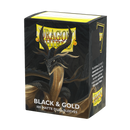 Dragon Shield Sleeves: Matte Dual Black & Gold