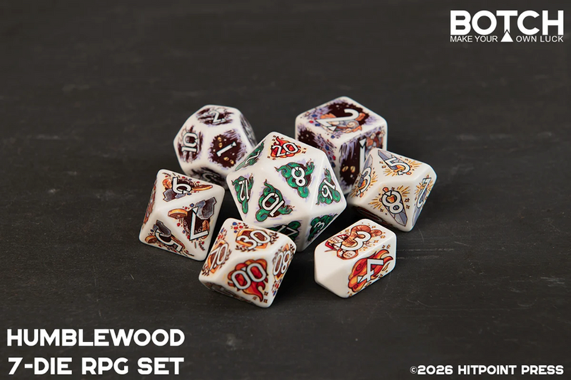 Botch Dice 7-Die RPG Set - Humblewood