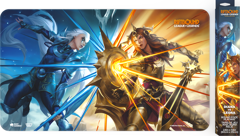 *Pre-Order* Riftbound TCG Vendetta Playmat Diana and Leona *Releases Friday, July 31st, 2026*