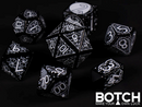 Botch Dice 7-Die RPG Set - Heart Of Darkness