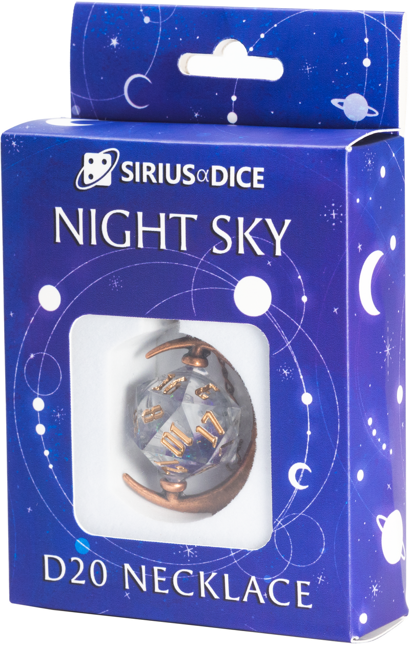 Sirius Dice Night Sky D20 Necklace