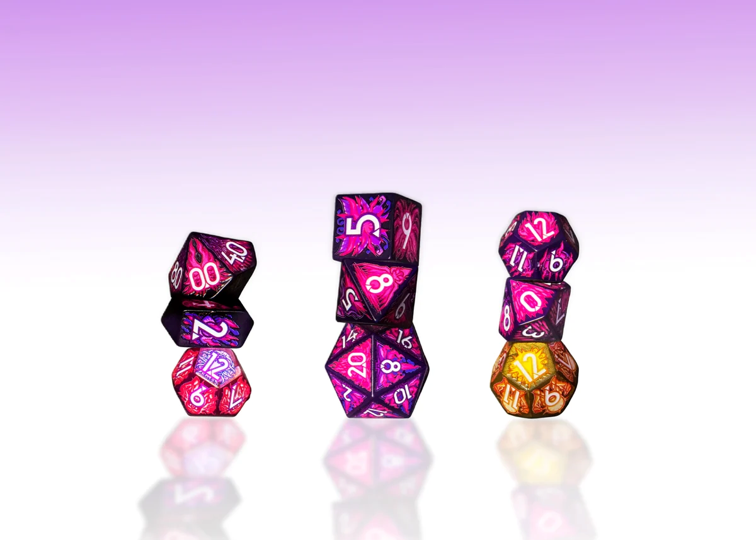 Botch Dice Daggerheart Hope & Fear 9-Die RPG Set - Warlock