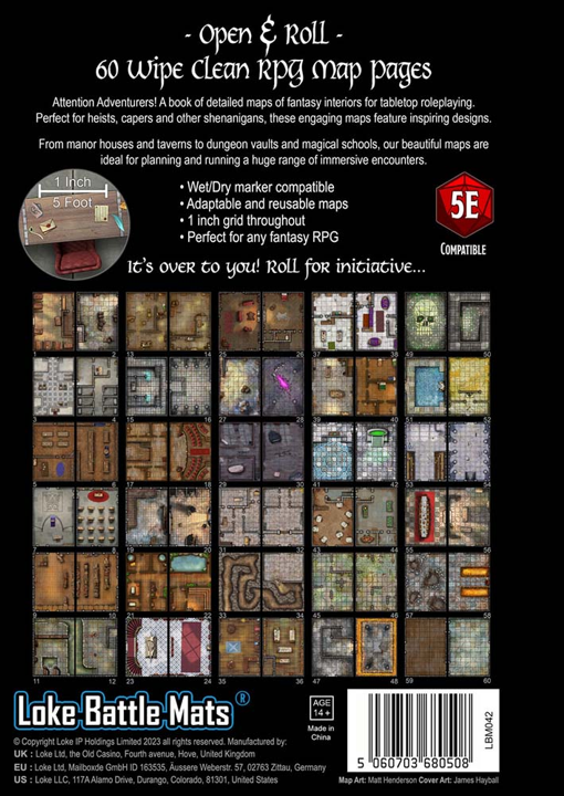 RPG Big Book Of Battle Mats: Vaults And Chambers