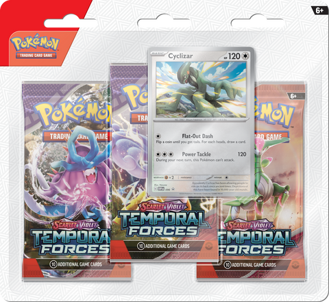 Pokémon SV5 Scarlet & Violet Temporal Forces 3-Pack Blister