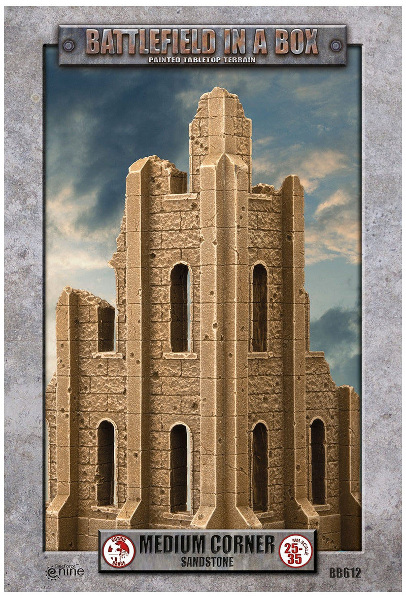 Battlefield in a Box: Goth Medium Corner Sandstone