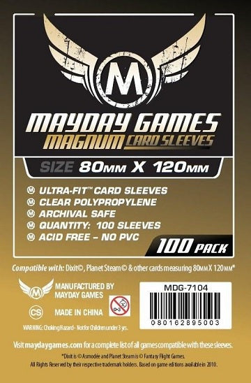 Card Sleeves Mayday 100 Magnum Dixit Sleeves 80mm x 120mm