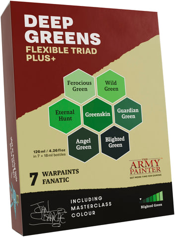 Army Painter Warpaints Fanatic Flexible Triad Plus+ Deep Greens