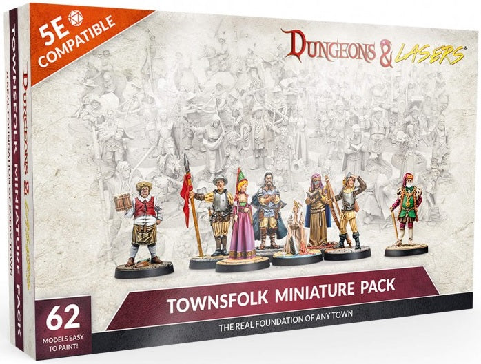 Dungeons & Lasers Townsfolk Miniature Pack