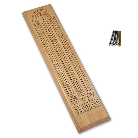 Crib Board 2-Track Wood with Metal Pegs WE30-1002