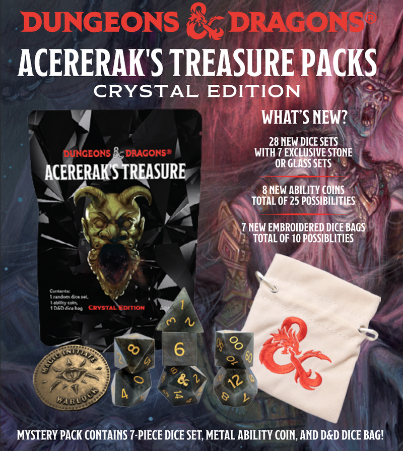 Dungeons and Dragons Acererak's Treasure Crystal Edition Packs