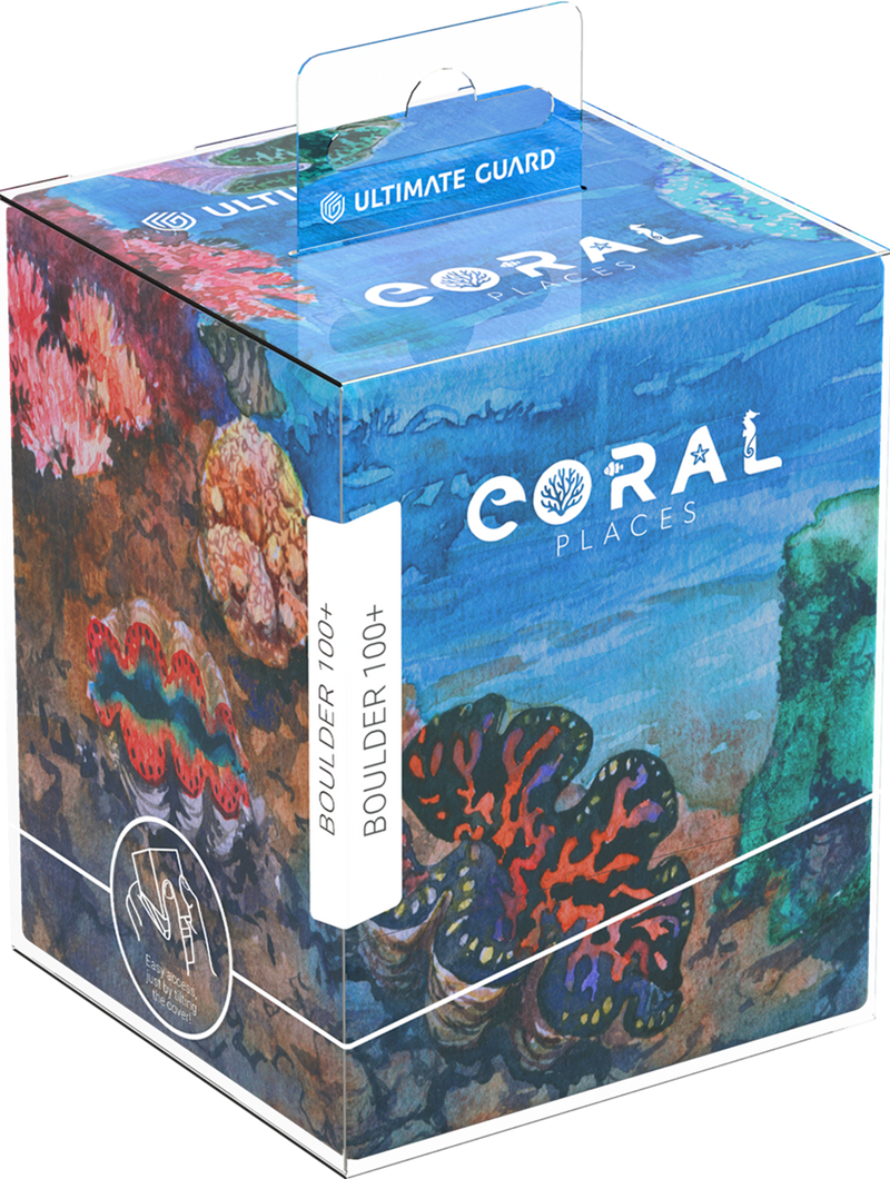 Ultimate Guard Deck Box Boulder 100+ Coral Places - Seablue Hush