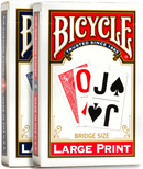 Playing Cards Bicycle Bridge Size Large Print