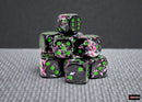 Chessex 12d6 Brush Paintball/Green