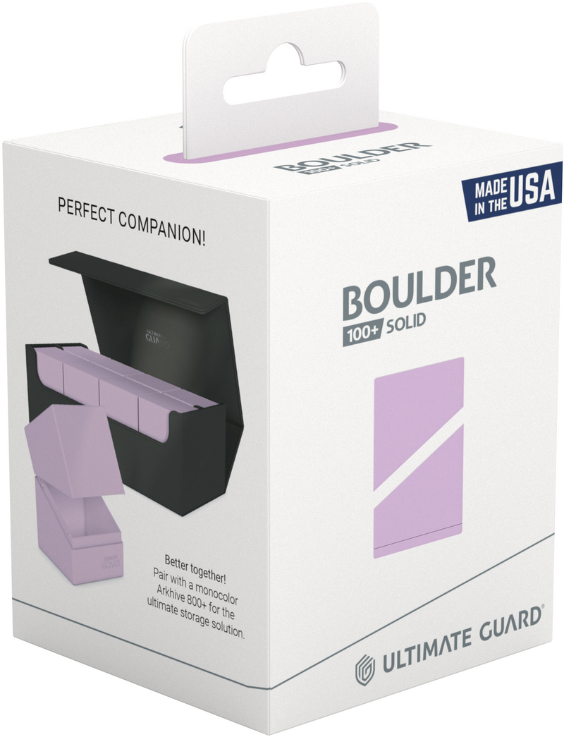 Ultimate Guard Deck Box Boulder 100+ Pastel Solid Lavender Purple