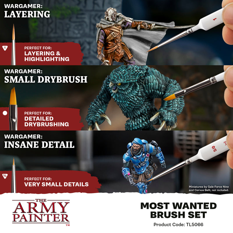 Army Painter Most Wanted Brush Set TL5066
