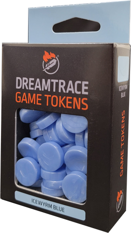 Dreamtrace Gaming Tokens: Icewyrm Blue