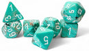 Chessex Poly Mega-Hedral Marble Oxi-Copper/White