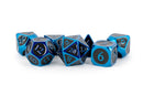 Fanroll Dice Blue With Black Enamel 16mm Metal Set