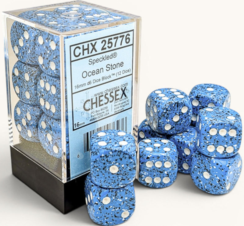 Chessex 12d6 Speckled Ocean Stone