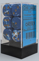 Chessex 12d6 Brush Wavebreak/Gold