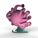 Kidrobot Resin D&D Beholder 7" Glow In The Dark