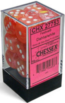 Chessex 12d6 Festive Dahlia/White Luminary
