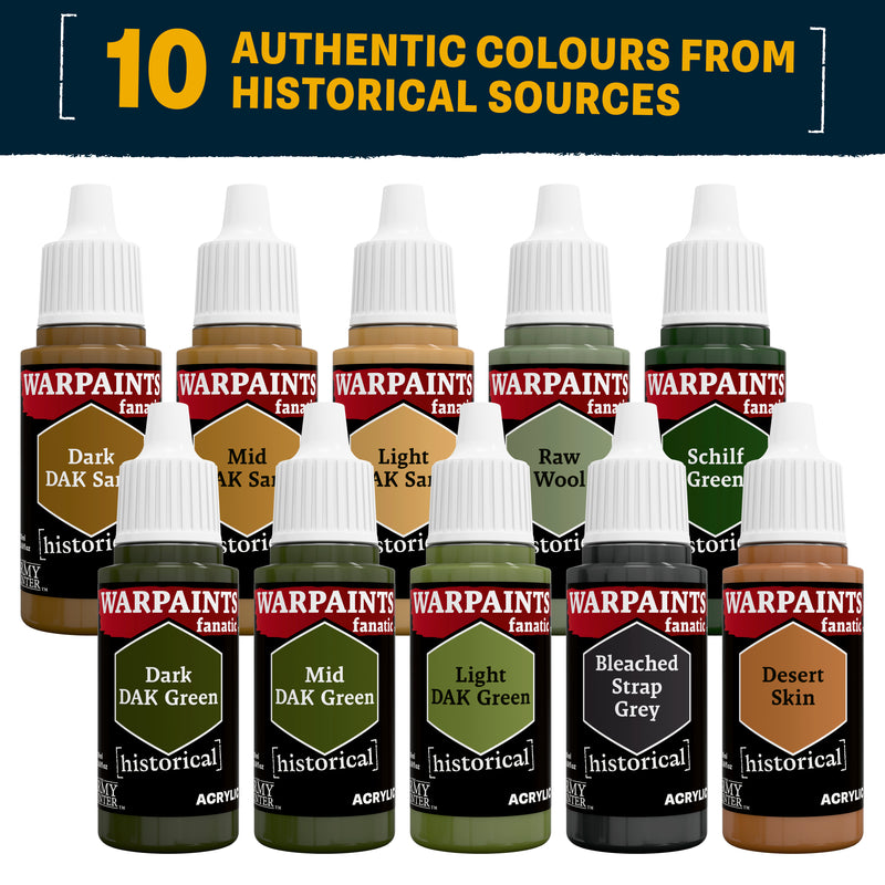 Army Painter Fanatic Historical: WWII German Afrika Corps Paint Set