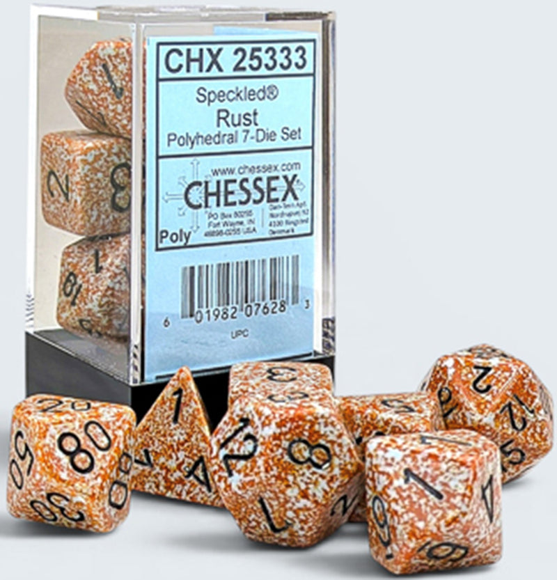 Chessex Poly Speckled Rust