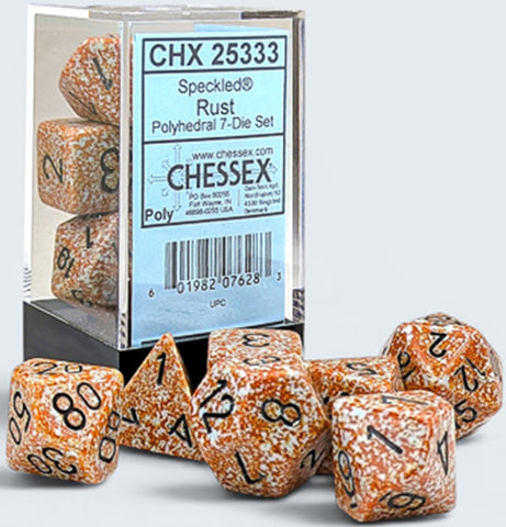 Chessex Poly Speckled Rust