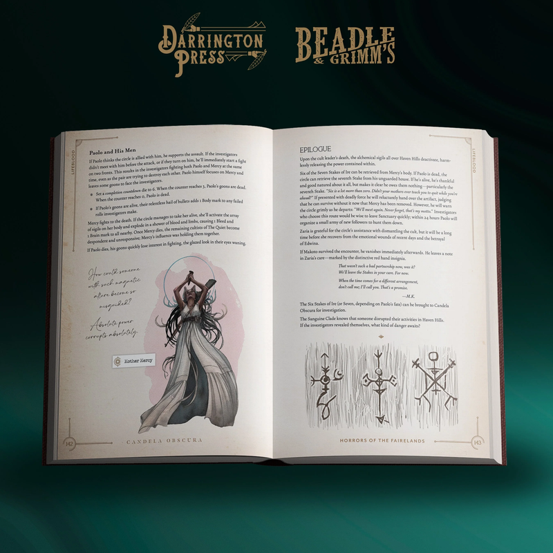 Rpg Candela Obscura Horrors of the Fairelands Assignment Book