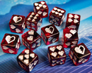 1-UP Dice 12D6 Heart PIP