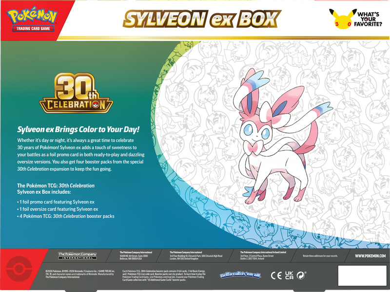 Pokemon 30th Celebration EX Box