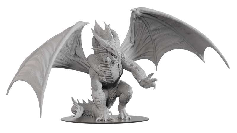 Wizkids Minis D&D 90606 Gargantuan Bahamut Figure Unpainted