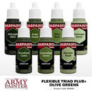 Army Painter Warpaints Fanatic Flexible Triad Plus+ Olive Greens