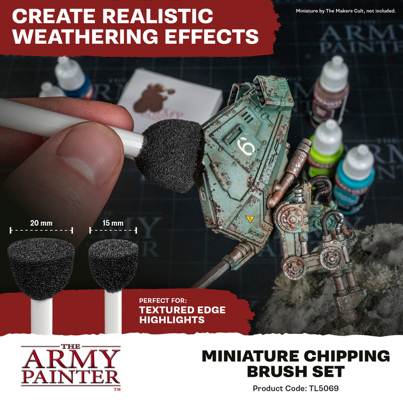 Army Painter Miniature Chipping Brush Set TL5069