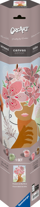 CreART Canvas Art Paint Kit - Flowers on my Mind