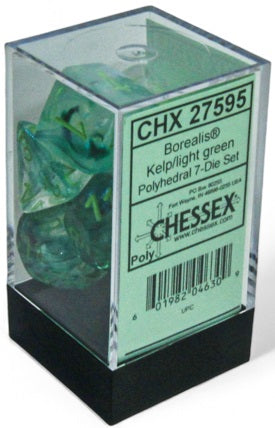 Chessex Poly Borealis Kelp/Light Green Luminary